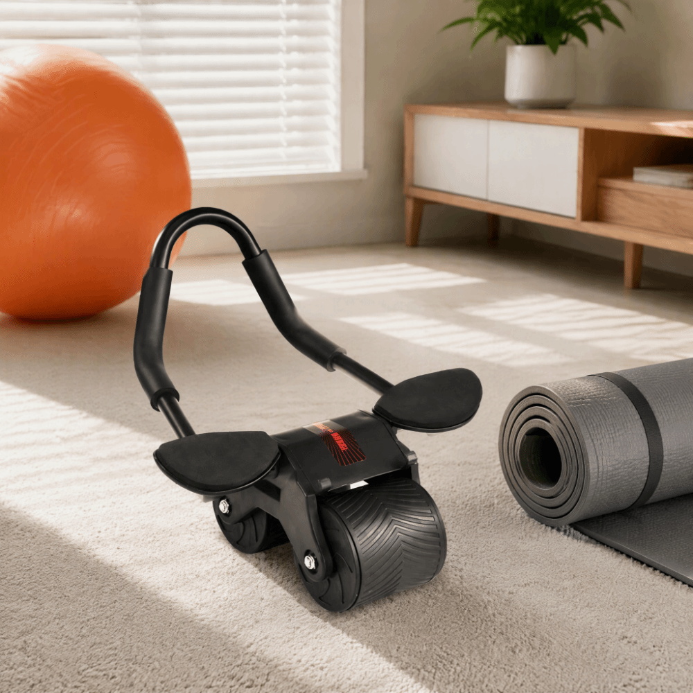 Ab Roller Wheel With Elbow Support - Automatische Rebound Ab Roller Wheel Elleboogsteun