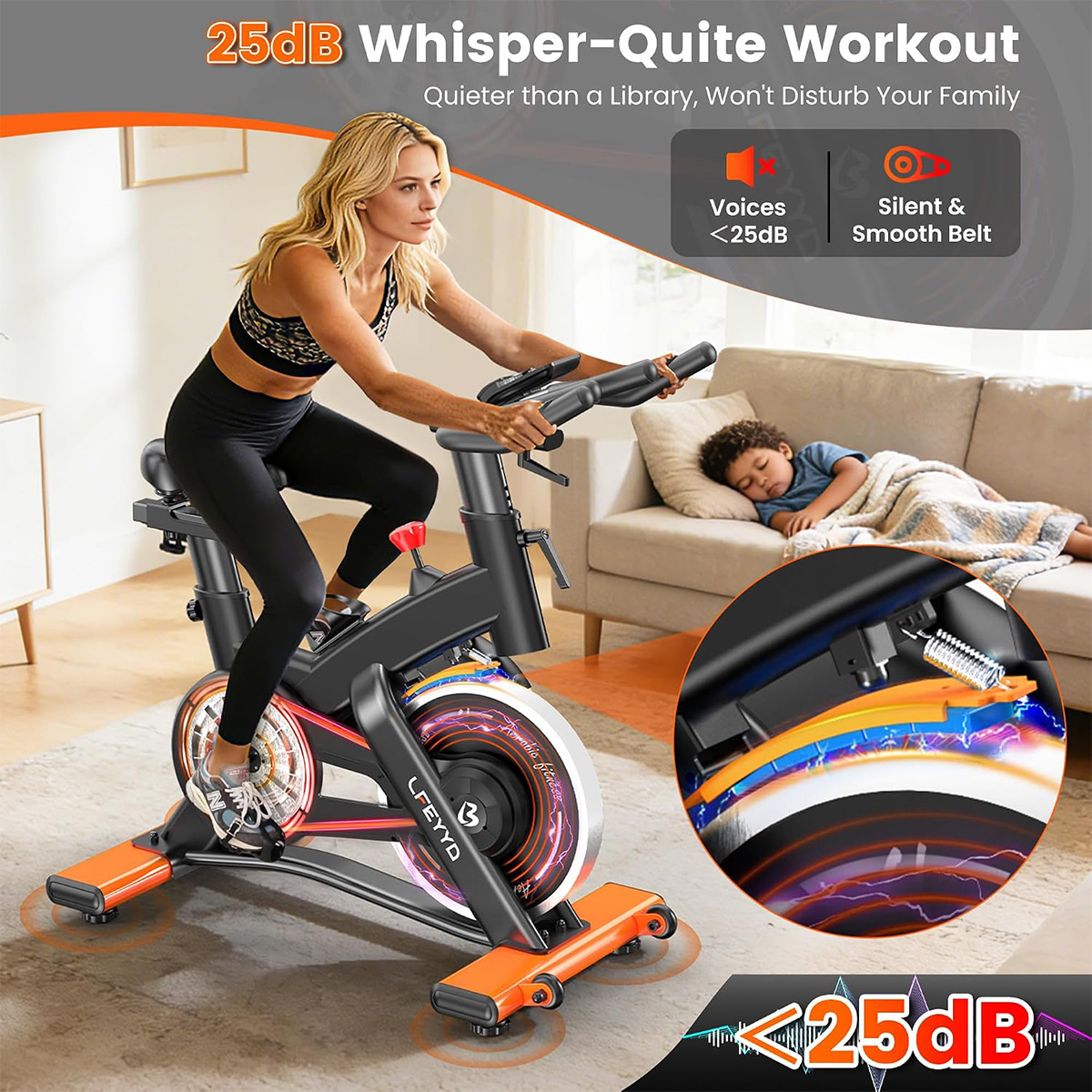 Pooboo hometrainer, 400LB magn - Exercise Bike Magnetic Resistance recensie en prijs